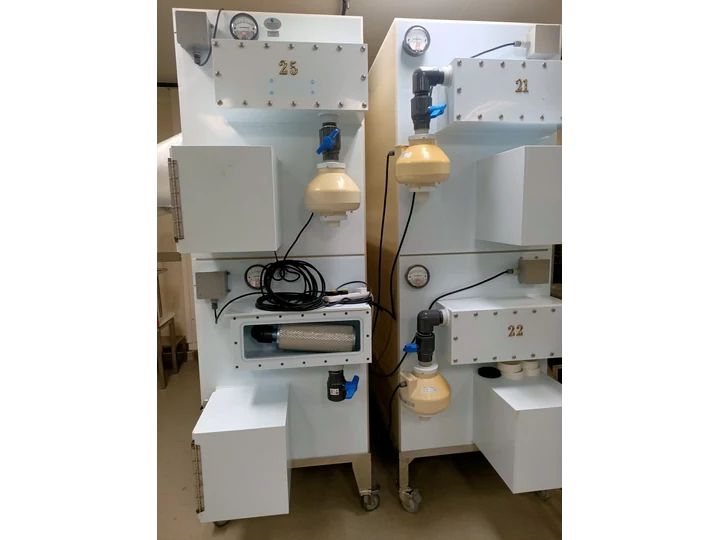 Laboratory equipment from the supplied HEPA filtration case